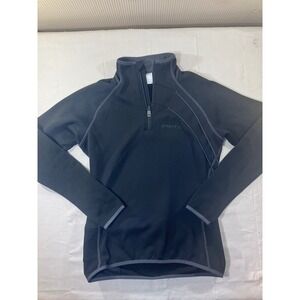 Craft Sportswear Men's Black L2 Insulation 1/4 Zip Fleece Pullover Top Size S